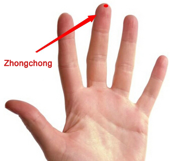 actupuncture single point zhongchong