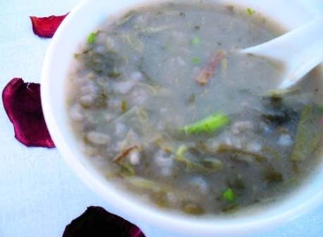 gruel of houttuynia with additions for pneumonia (image)