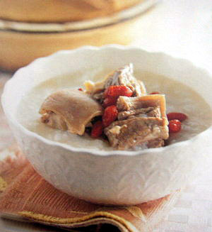 gruel with mutton for painful menstruation (image)