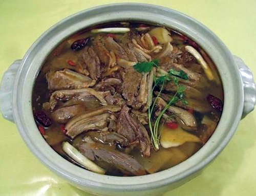 dog meat soup for promoting yang