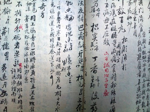 medical case record and prescription by zhang binglin