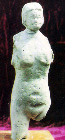 ceramic figure for acumoxibustion