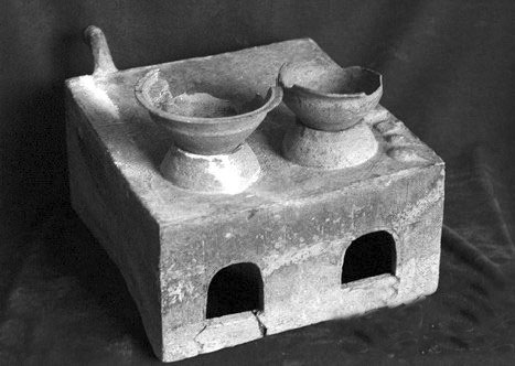 pottery cooking stove