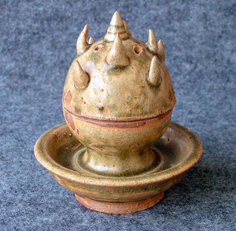 celadon incense pot in jin dynasty