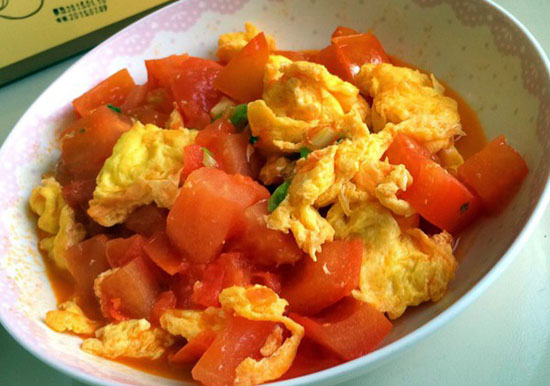 stir fried egg and tomato for hypertension (tcm recipes)