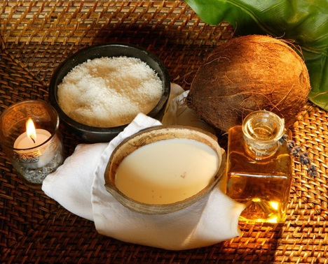 regular application of coconut oil for reversing gray hair